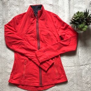 Neon Red Lululemon Athletic Jacket